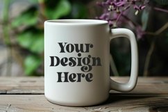 Nature Background Coffee Mug White Mockup Product Image 1