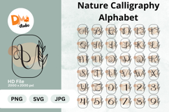 Nature Calligraphy Alphabet Monogram Product Image 1