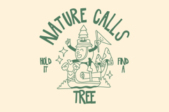 Vintage Summer Camping Cartoon T shirt Design
