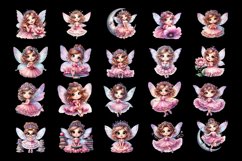 Magical Nature Playful Fairy and Flowers clipart Product Image 3