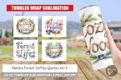 Nature Forest Coffee Quotes Tumbler Product Image 1