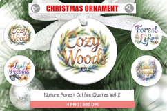 Nature Forest Coffee Quotes Ornament Product Image 1