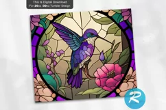Hummingbird Stained 20oz/30oz Skinny Tumbler Product Image 2