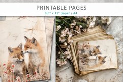 Wildlife junk journal sheets, scrapbook paper Product Image 4