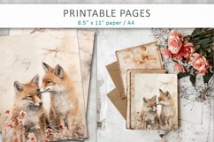 Wildlife junk journal sheets, scrapbook paper Product Image 5