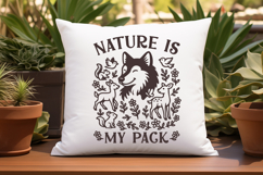 Wild Heart Woodland Wolf SVG Bundle 8 PNG SVG Forest Animal Product Image 6