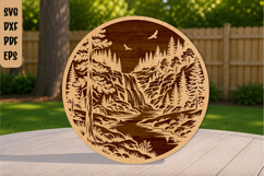 Nature Landscape Laser Cut File Product Image 1