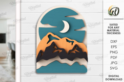 Nature Wall Arts Bundle Laser Cut. Layered wall Decor SVG Product Image 7