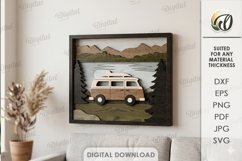 3D Nature Layered Wall Art Bundle Laser Cut. Wall Decor SVG Product Image 9