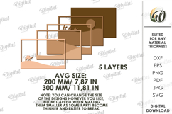 Nature Layered Wall Art Laser Cut. Wall Decor SVG Product Image 2