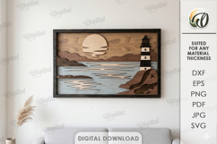 3D Nature Layered Wall Art Bundle Laser Cut. Wall Decor SVG Product Image 11