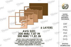 Nature Layered Wall Art Laser Cut. Wall Decor SVG Product Image 2