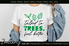 Talked To Trees Camping SVG Happy Camper Positive Quote SVG Product Image 2