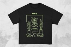 Nature&#039;s Breath Botanical House T-shirt Design Product Image 1
