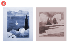 Nature Scenes. Stencil Product Image 2