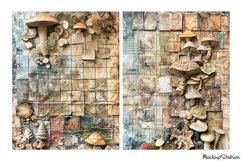 Nature Shabby Papers Collage Backgrounds | Fantasy Scraps Product Image 3