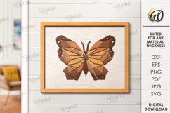 Nature wall art decor Laser Cut. Butterfly SVG Product Image 1
