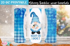 Christmas Sublimation Tumbler |Naughty and i gnome it Product Image 1
