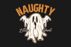 Naughty Halloween Character T-shirt Design Product Image 1