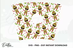 Festive Naughty Elves Starbucks 24oz Acrylic Tumbler Cup Product Image 2