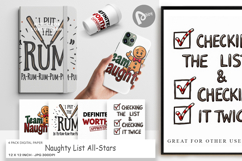 Naughty List Christmas Digital Paper Product Image 1