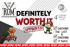 Naughty List Christmas Clipart Product Image 1