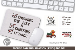 Naughty List Christmas Mouse Pad Product Image 1
