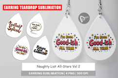 Naughty List Christmas Earring Product Image 1