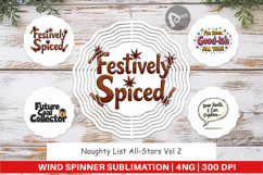 Naughty List Christmas Wind Spinner Product Image 1