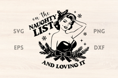 Naughty List Sarcastic Christmas SVG Product Image 1