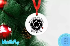 Naughty Or Nice Watch Svg Christmas Svg Christmas Ornament Product Image 1