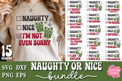 Naughty Or Nice Christmas Quotes Bundle, Holiday Humor Svg Product Image 1