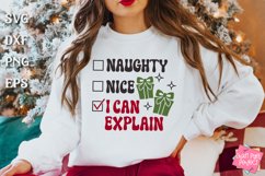 Naughty Or Nice Christmas Quotes Bundle, Holiday Humor Svg Product Image 6