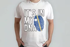 It's in my DNA Nauru Flag Fingerprint PNG Sublimation Product Image 2