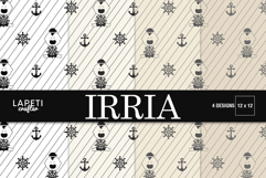 baby scrapbook backgrounds nautical nursery paper