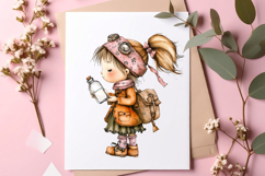 Nautical Sailor Girls Clipart Product Image 2