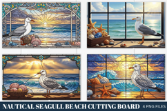 Vintage Seagull Cutting Board PNG,Vintage Seagull PNG Bundle Product Image 1