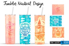 Nautical Quotes Tumblers | Sea 20 Oz Tumbler | Ocean Tumbler Product Image 1