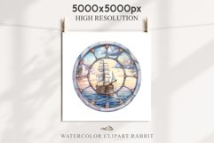 Nautical Window Clipart PNG Sea View Scrapbooking Nursery Art Watercolor Transparent wedding invitation shirt designs sublimation printable bloom architecture watercolor victorian, Nautical Window sea view clipart, sublimation nursery, ocean ship scrapboo