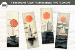 Nautical Bookmark , Printable Crafts, 4 PNG Product Image 1