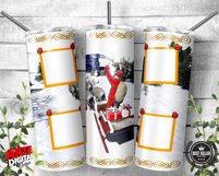 Christmas Photo Tumbler 20oz Skinny Tumbler Sublimation Product Image 4