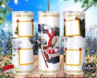 Christmas Photo Tumbler 20oz Skinny Tumbler Sublimation Product Image 2