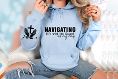 Navigating life with the Gospel as my map Sleeve SVG Design Product Image 3
