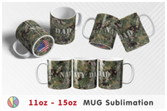 Camouflage Pattern - 11oz-15oz Mug and Bottom Design. Product Image 2