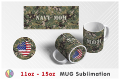 Camouflage Pattern - 11oz-15oz Mug and Bottom Design. Product Image 1