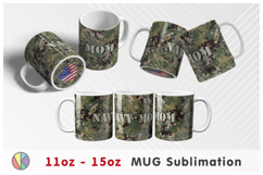 Camouflage Pattern - 11oz-15oz Mug and Bottom Design. Product Image 2