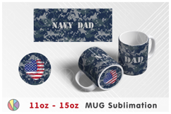 Camouflage Pattern - 11oz-15oz Mug and Bottom Design. Product Image 1