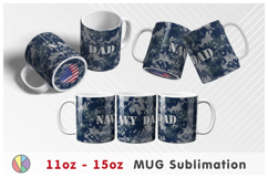 Camouflage Pattern - 11oz-15oz Mug and Bottom Design. Product Image 2