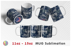 Camouflage Pattern - 11oz-15oz Mug and Bottom Design. Product Image 2