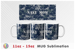 Camouflage Pattern - 11oz-15oz Mug and Bottom Design. Product Image 3